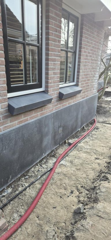 Hardstenen raamdorpels vervangen