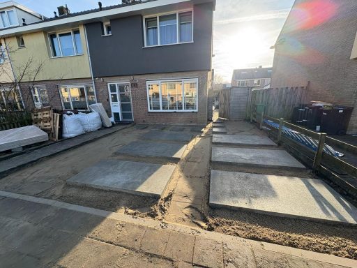 Betontegels 100x200cm oprijpad
